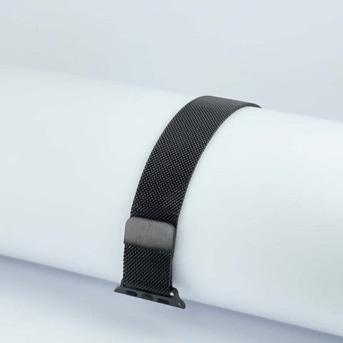 Ремешок на Apple watch 38/40/41mm Milanese Loop Band Black 